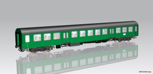 PIKO 28000 - H0 - Mitteleinstiegswagen Halberstadt 2. Kl., DR, Ep. IV - Wagen 1